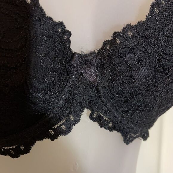 Smart & Sexy Black Lace Bra Padded Underwire Cups Style #85046 34C - Picture 8 of 16